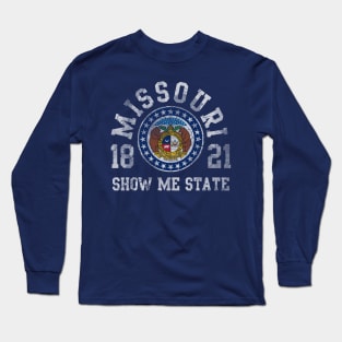 Retro Missouri Show Me State 1821 Long Sleeve T-Shirt